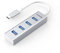 LENTION USB C Hub, 4 USB-3.0-Anschlüsse, Multiport-Adapter USB C für 2024-2016 MacBook Pro 13/14/15/16 M1-M4, Mac Air & Surface, iPad Pro, Chromebook, Stable Driver Certified (CB-C22s)
