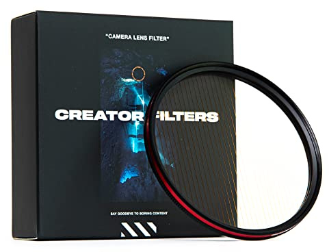 CREATOR FX Gold Anamorfake Streak Special Effects Lens Filter | Anamorphic Orange Light Flare Effect Filter for Camera Lens (Fits 82mm, 77mm, 72mm, 67mm)