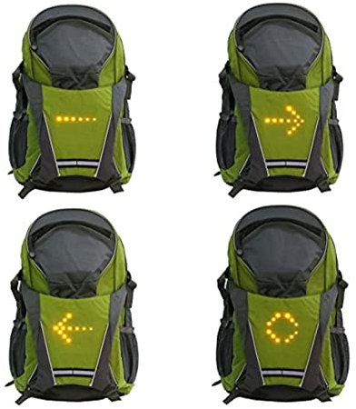 Zaino da ciclismo con segnaletica led e comandi wireless
