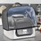 Air Fryer Dust Cover Compatible with Ninja Foodi Grill AG301 AG302 AG400 Air Fryer Cover with Pockets Waterproof Clear Front Panel Dust Cover Household Grill Dust Cover(grey)