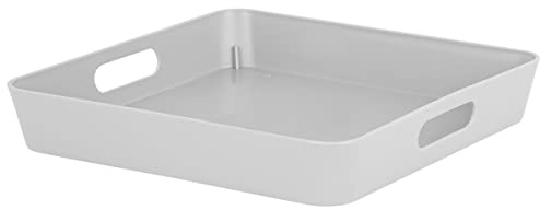 Wham 15.03 30cm Studio Basket Storage Shelf Tray Square Cool Grey