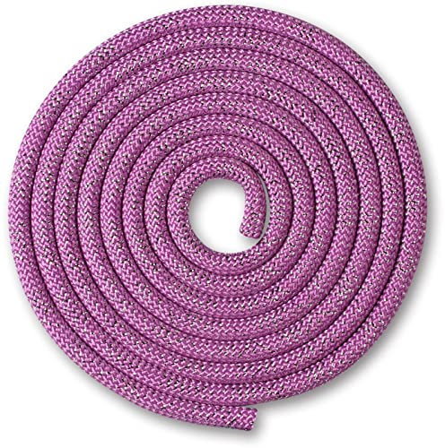 Cuerda para Gimnasia Rítmica Ponderada 150 g con Lurex DRUNA 2,5 m (Púrpura)
