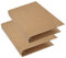 2 Stück Ringordner A5 Ringbuch Nachfüllbar, Kraftpapier-Einband 6 Löcher Binder Notizbuch, Ringordner Ordner Kraftpapier mit 6 Ring, Writing Notizbuch Tagebuch Austauschbares Papier für Schule, BüRo