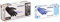 Reflexx R78, Guanti in Nitrile Neri senza Polvere Gr 4, 100 Pezzi, Nero & R76/L Guanti in Nitrile senza Polvere 3.5 gr, Taglia L, 100 Pezzi, Azzurro
