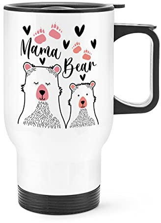 Mama Bear Travel Mug Cup with Handle