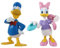 Mickey Mouse and Friends 3D Figures - Highly Detailed Collectible Miniature Figures Perfect for Cake Toppers - 2.75 7.5cm Donald & Daisy Duck - Twin Pack
