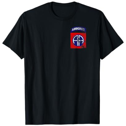 Aufnäher 82nd Airborne Division, Used-Look T-Shirt