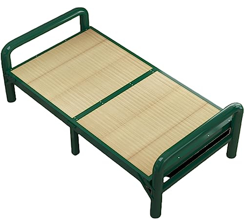 CASEGO Klappbettgestell aus Metall ist umweltfreundlich, geruchlos, stabil und wackelt nicht. Kleines Familienhaushalt 1,2 m Einzelbett aus Holz (98 cm)