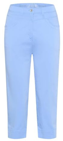 Brax Damen Laura New Capri Magic Waist, Super Light Cotton, Super Slim,Soft Blue,36W / 32L
