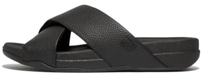 Fitflop Herren Surfer Mens Tumbled-leather Cross SlidesSchiebe-Sandalen