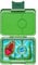 yumbox Caja de refrigerios Jurassic Green con bandeja de dinosaurios - Bento de 3 compartimentos 6.7x5.1x1.8 | Apto para niños | Bocadillos Saludables | Sin BPA y fácil de limpiar