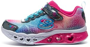 SKECHERS Girl's Heart Lights-Boogie Love Sneaker, Navy / mehrfarbig, 1.5 Little Kid