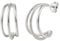 XENOX® Trio Large Creolen - Dame Ohrringe aus hochwertigem 925/- Sterlingsilber | XS91478