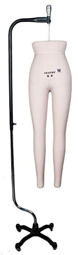 Schneiderpuppe zum Nähen von Hosen, weibliche Beinform, Schaufensterpuppe für Schneiderinnen, Modestudenten, Schaufensterpuppe mit Rädern
