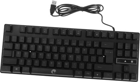 Artibetter Teclado Mecánico Retroiluminado De Teclas para Diseño Ergonómico para Escuela y