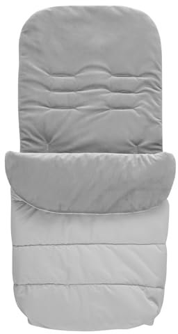 Lorelli Baby Fußsack für Kinderwagen, Winterfußsack 95x48 cm, Thermo Stroller Bag, Winter Universal Footmuff, Babyfußsack für Buggy, Hellgrau