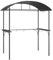 Party Zelt Shelter Pergola Weidezelt - Grillpavillon mit Seitenregalen Anthrazit 220x115x230 cm Stahl für Festival Terrasse Events Garten