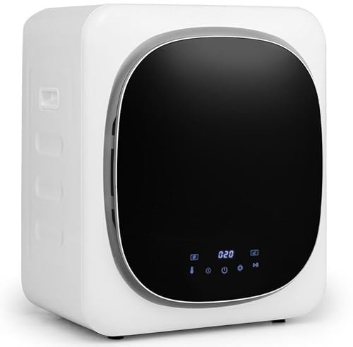 TANGZON 4KG Vented Tumble Dryer, Compact Vented Dryers with Deodorize, Smart Mode, 3 Heat/6 Timer Settings & Digital Control, Front Load Portable Clothes Dryer Machine for Home Apartment Dorm, 800W