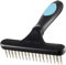 AKSIQIOL Carpet Rake, Portable Pile Lift & Undercoat Rake for Dogs, Pet Hair Remover, Double Row Stainless Steel Pins, Fluffy & Soft Carpet Restoration