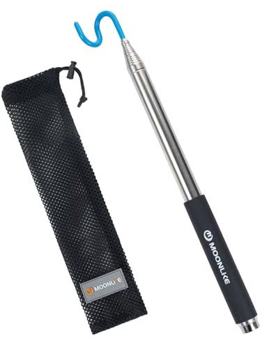 Moonlike Teleskop-Tonabnehmer, Magnetstange mit Haken, 3 m Teleskop-Greifer, Hakenstange, Drahtgreifer, Werkzeug, Push-Pull-Stange
