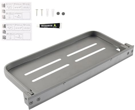 ETAWDE Platzsparende Faltregale, Klappregale aus schwimmendem Aluminium für Innenorganisation