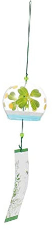 ifundom Éoliens Japonais Verre Soufflé Main Cloches à Vent Décoratives pour Balcon Et Jardin Style Simple Et Élégant