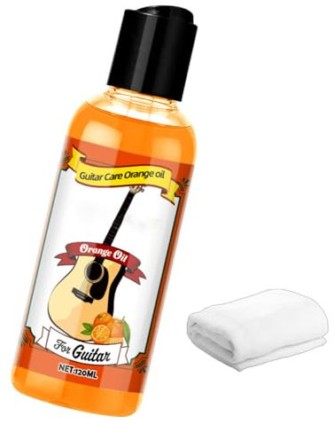 Pratico olio per tastiera della chitarra, 120 ml, pulisce in modo sicuro e previene danni al legno per strumenti musicali, olio per lucidatura e tastiera della chitarra