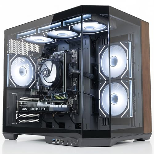 ionz Gaming PC - AMD Ryzen 5 5500, RTX 5060 8GB Graphics Card, 16GB RAM, 1TB SSD, Windows 11, 500W 80+ PSU, WiFi Apex Ember, Black