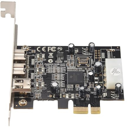 Nihcora -PEX30016 3 Port IEEE 1394 Firewire 1394B & 1394A PCIe 1.1 X1 Karte TI XIO2213B Chipsatz Erfordert äLteren Treiber