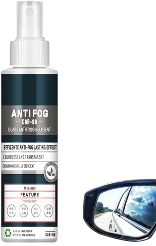 kinrguiyuez Beschlagfreier Spray für Brillen - 100ml Scheibenentfeuchter,Beschlagfreier Sprühreiniger für Linsen, Brillen, Headsets, Antibeschlag-Reinigungswerkzeuge für den Innen- und Außenbereich