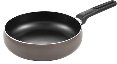 Tescoma Brava abgerundete tiefe Bratpfanne Schwenkpfanne mit hohem Rand, Durchmesser 26 cm - 595466
