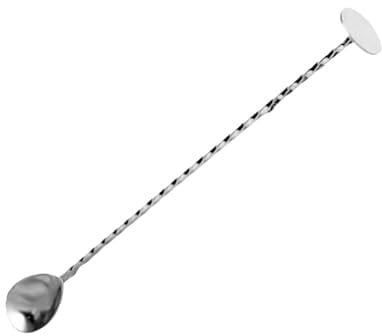 304 Edelstahl-Löffel, doppelseitiges Design, polierte Vorderseite, ideal zum Mischen von Cocktails und zur Zubereitung von Getränken, rostfreie Cocktails, Mixutensilien