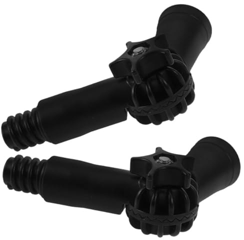 Beaupretty 2 Stück Drehbarer Winkeladapter für Verlängerungsstange Universaladapter mit Gewindespitze aus Kunststoff für Fensterreiniger und Staubentferner