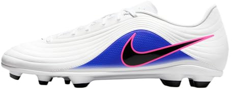 Nike Tiempo Maestro Club Multi-Ground Low-Top Soccer Cleats (White/Racer Blue/Pink Blast/Black) Size 9.5