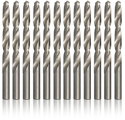 Drill America Hochgeschwindigkeitsstahl Premium Allzweckbohrer (1/64 Zoll - 1/2 Zoll), 1 - #80, A - Z), helle Oberfläche, konventionelle 118 Grad Spitze, D/AP Serie, 38, 12