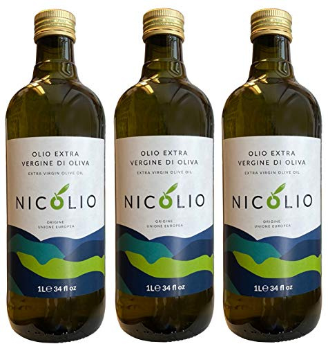 Olivenöl NicOlio (3 x 1 Liter) - extra nativ - Olio Extra Vergine di Oliva