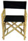 Master Garden Products Regiestuhl, Bambus, 88,9 x 58,9 x 48,3 cm (H x B x T)