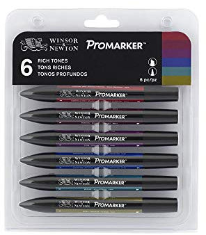 Winsor & Newton Promarker 6 Rich Tones (Toni Ricchi)