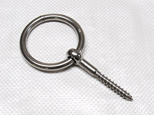 Ring Bolt Stainless Steel with Lag Thread 4MM (Wood Screw)