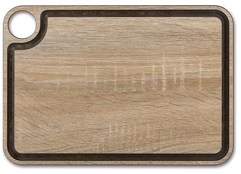 Arcos Planche à Découper Antidérapante Cuisine - Résistante au Lave-Vaisselle, Fibre de Cellulose et Résine, 33x23 cm, 7 mm Épaisseur, Écologique et Durable, Marron