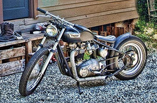 ABLERTRADE Triumph Motorrad-Schilder, Vintage-Look, Reproduktion, Metall-Blechschild, 20,3 x 30,5 cm, Bier-Bar, Club, Kneipe, Männerhöhle