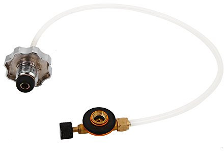 Verrückter Verkauf September-Geschenk Gasherd Adapter - Outdoor Camping Herd Refill Adapter Konverter Gasflasche LPG Flachtank Anschluss