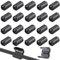 QitinDasen 20Pcs Schwarz Ferrit Ringkern Kabel-Clip, Ferrite Ring Core, RFI EMI Rauschunterdrückung, EMI Entstörfilter Ferritfilter, Klappferrit Ferritkern Kabelklemme (5mm Durchmesser)