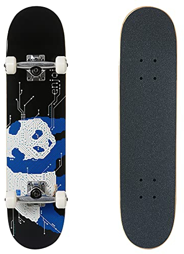 Enjoi Skateboard Complete Microchip Youth FP Black 7 (10517690Y)