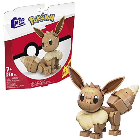 MEGA HDL84 - Mega Construx Evoli Pokémon Baukasten, Konstruktionsspielzeug für Kinder, Spielzeug ab 7 Jahren