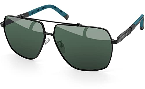 Joopin Retro Sonnenbrille Herren Polarisiert Klassische Sonnenbrille Damen Fahrerbrille und Polarized Sunglasses Men mit UV400-Schutz Für Outdoor Wandern Angeln(Grün)