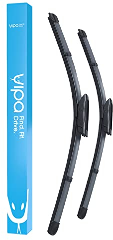 Vipa Car Parts Premium Wiper Blade Kit | Fits: Dacia Duster SUV (Nov 2017 Onwards) | All-Weather Performance | Durable, Streak-Free Windshield Wipers | Easy Installation