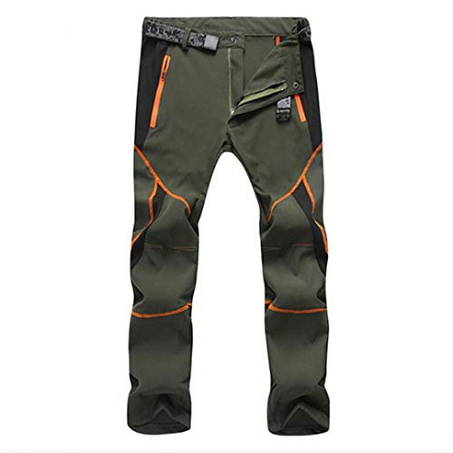 Ultra Sottile Rapido Stretch Impermeabile Pantaloni Tattici Militare Pantaloni Della Tuta Lavoro Cargo Pantaloni, Verde militare, L