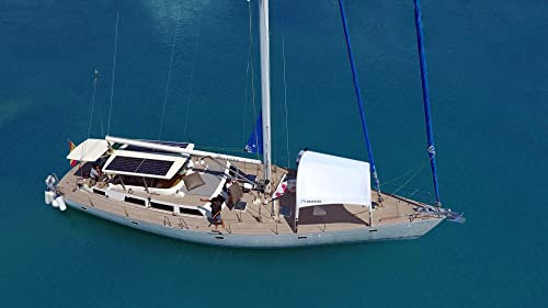 Bimini Barco Sombra Hinchable Parasol Toldo Decktent Shade para Barcos de Todos Tipos, Talla L (Disponible XS - L)