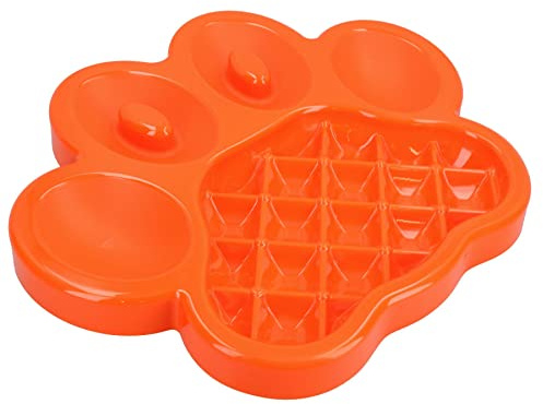 Orange Interactive Dog Slow Feeder Food Accessories Control Fast Eating